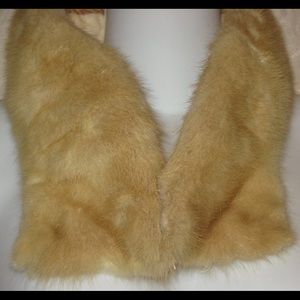 Mink Collar Vintage 1940s-1950s Honey